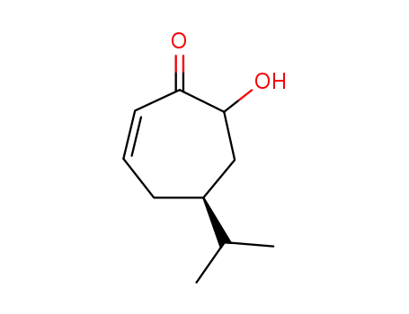 Molecular Structure of 310905-94-3 (2-Cyclohepten-1-one,7-hydroxy-5-(1-methylethyl)-,(5S)-(9CI))
