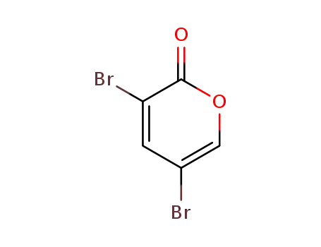 Molecular Structure of 19978-41-7 (3,5-Dibromo-2H-pyran-2-one)