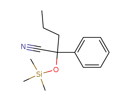 2-phenyl-2-trimethylsilyloxy-pentanenitrile