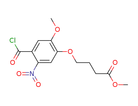 methyl 4-(4-(chlorocarbonyl)-2-methoxy-5-nitrophenoxy)butanoate