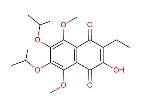 3-ethyl-3-hydroxy-6,7-diisopropoxy-5,8-dimethoxy-1,4-naphthoquinone