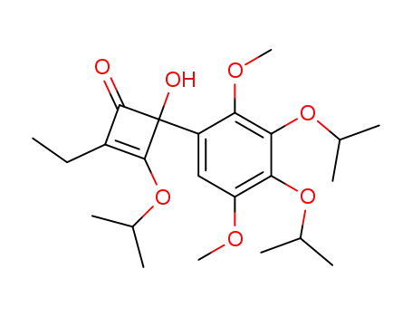 2-ethyl-3-isopropoxy-4-hydroxy-4-(2',5'-dimethoxy-3',4'-diisopropoxyphenyl)-2-cyclobuten-2-one
