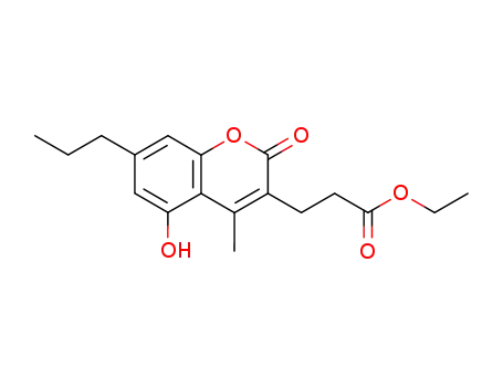 3-(5-hydroxy-4-methyl-2-oxo-7-propyl-2H-chromen-3-yl)-propionic acid ethyl ester