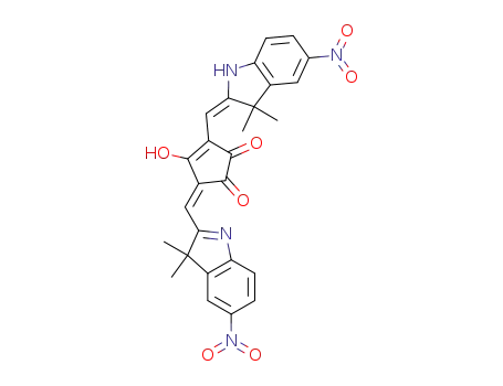 3-[3,3-Dimethyl-5-nitro-1,3-dihydro-indol-(2E)-ylidenemethyl]-5-[1-(3,3-dimethyl-5-nitro-3H-indol-2-yl)-meth-(Z)-ylidene]-4-hydroxy-cyclopent-3-ene-1,2-dione