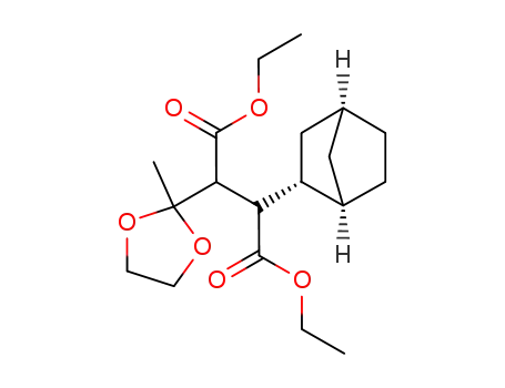 2-(1R,2R,4S)-Bicyclo[2.2.1]hept-2-yl-3-(2-methyl-[1,3]dioxolan-2-yl)-succinic acid diethyl ester