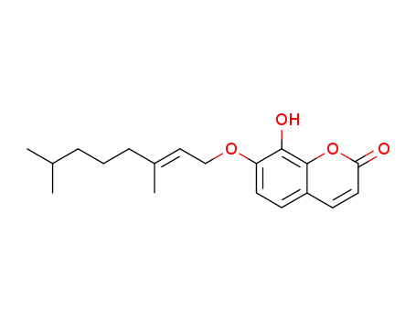 7-[(3,7-dimethyl-2-octenyl)oxy]-8-hydroxy-2H-1-benzopyran-2-one