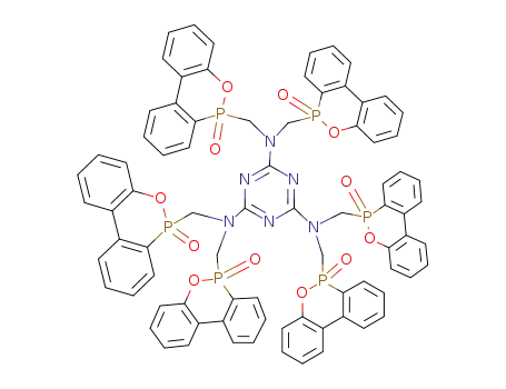 N,N,N',N',N'',N''-Hexakis-(10-oxo-10H-9-oxa-10λ5-phospha-phenanthren-10-ylmethyl)-[1,3,5]triazine-2,4,6-triamine