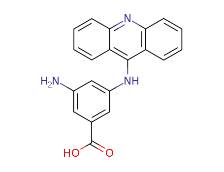 Molecular Structure of 655238-61-2 (Benzoic acid, 3-(9-acridinylamino)-5-amino-)