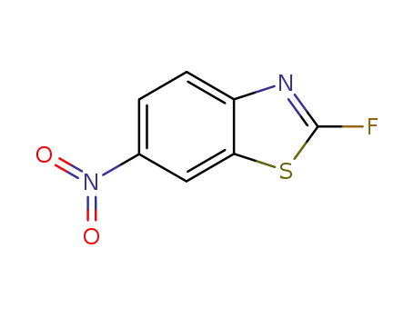 Molecular Structure of 1131-75-5 (Benzothiazole, 2-fluoro-6-nitro- (7CI,8CI,9CI))