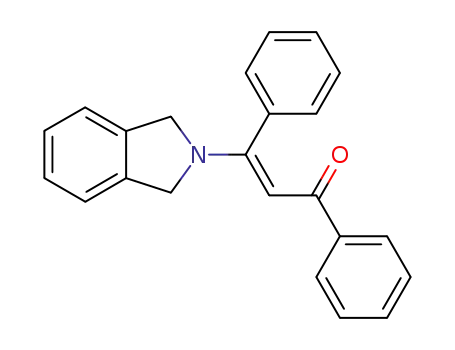 (E)-3-(2,3-dihydro-1H-2-isoindolyl)-1,3-diphenyl-2-propen-1-one