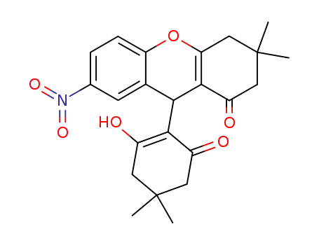 2-(2,3,4,9-tetrahydro-3,3-dimethyl-7-nitro-1-oxo-1H-xanthen-9-yl)-3-hydroxy-5,5-dimethyl-2-cyclohexen-1-one