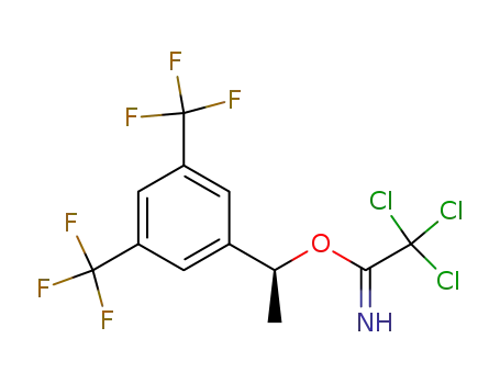 Molecular Structure of 849674-12-0 (Ethanimidic acid, 2,2,2-trichloro-,
(1S)-1-[3,5-bis(trifluoromethyl)phenyl]ethyl ester)