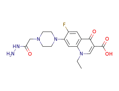 7-[4-(2-hydrazino-2-oxoethyl)piperazin-1-yl]-1-ethyl-6-fluoro-4-oxo-1,4-dihydroquinoline-3-carboxylic acid