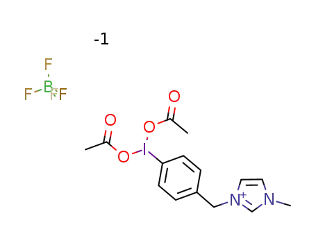 1-[4-(diacetoxyiodo)benzyl]-3-methylimidazolium tetrafluoroborate