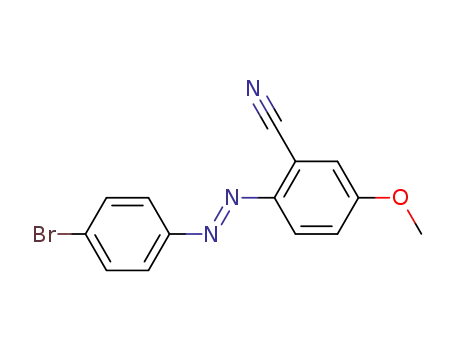 2-(4-bromophenylazo)-5-methoxybenzonitrile