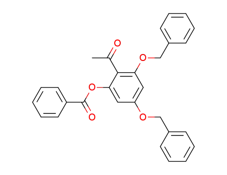 Molecular Structure of 137790-51-3 (Ethanone, 1-[2-(benzoyloxy)-4,6-bis(phenylmethoxy)phenyl]-)