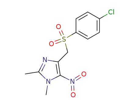 4-(4-chlorophenylsulfonyl)methyl-1,2-dimethyl-5-nitro-1H-imidazole