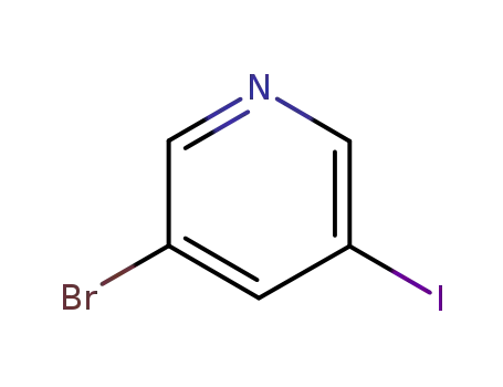 Molecular Structure of 233770-01-9 (3-Bromo-5-iodo-pyridine)
