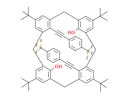 5,11,17,23-tetra(tert-butyl)-25,27-dihydroxy-26,28-bis[p-(trifluoromethyl)phenylethynyl]calix[4]arene