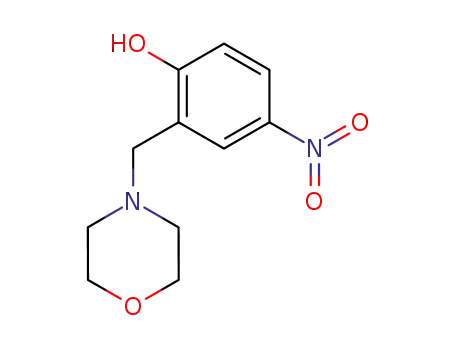 Molecular Structure of 69245-79-0 (Phenol, 2-(4-morpholinylmethyl)-4-nitro-)