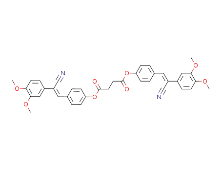 bis-{4-[(Z)-2-cyano-2-(3,4-dimethoxy-phenyl)-vinyl]-phenyl} succinate