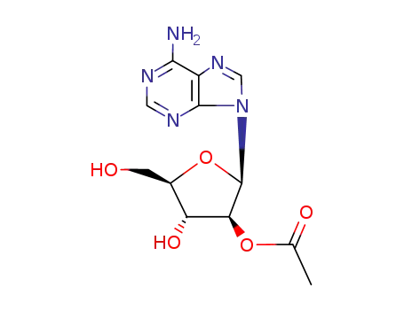 Molecular Structure of 65174-95-0 (9-(2-O-acetyl-beta-D-arabinofuranosyl)-9H-purin-6-amine)
