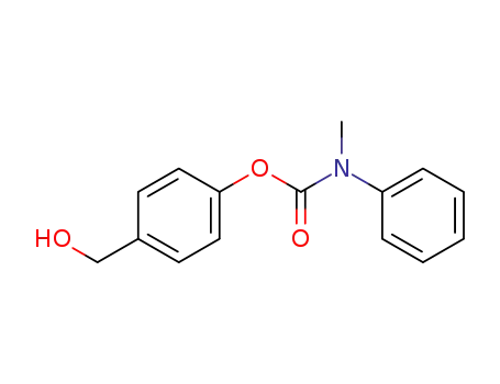 Molecular Structure of 548770-60-1 (Carbamic acid, methylphenyl-, 4-(hydroxymethyl)phenyl ester)