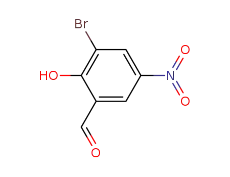 Molecular Structure of 16789-84-7 (3-BROMO-2-HYDROXY-5-NITROBENZALDEHYDE)