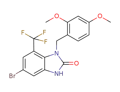 5-bromo-1-(2,4-dimethoxybenzyl)-7-(trifluoromethyl)-1,3-dihydro-2H-benzimidazol-2-one