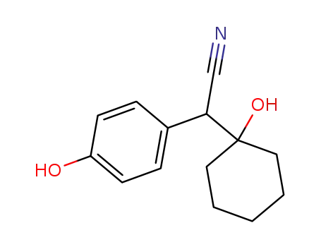 Molecular Structure of 918344-20-4 (4-Hydroxy-α-(1-hydroxycyclohexyl)benzeneacetonitrile)