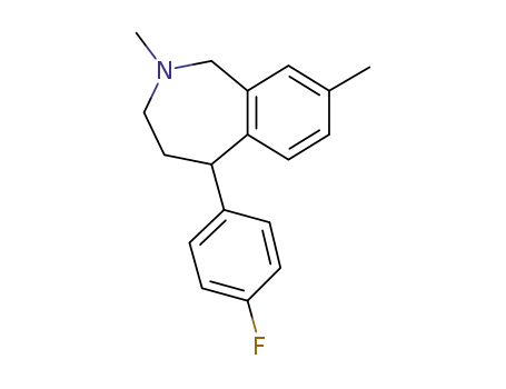 (-)-5-(4-fluorophenyl)-2,8-dimethyl-2,3,4,5-tetrahydro-1H-benzo[c]azepine