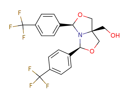 2,8-di-(p-trifluoromethylphenyl)-5-hydroxymethyl-1-aza-3,7-dioxabicyclo[3.3.0]octane