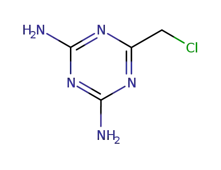 Molecular Structure of 10581-62-1 (2-(Chloromethyl)-1,3,5-triazine-4,6-diamine)