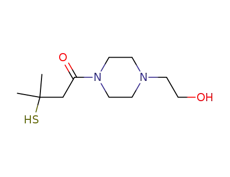 1-[4-(2-Hydroxyethyl)piperazinyl]-3-methyl-3-sulfanylbutan-1-one