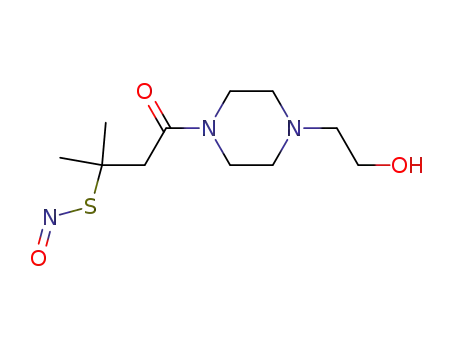1-[4-(2-Hydroxyethyl)piperazinyl]-3-methyl-3-(nitrosothio)butan-1-one