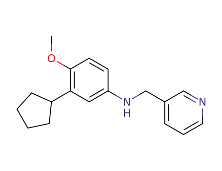 3-Cyclopentyl-4-methoxy-N-(pyridin-3-ylmethyl)aniline