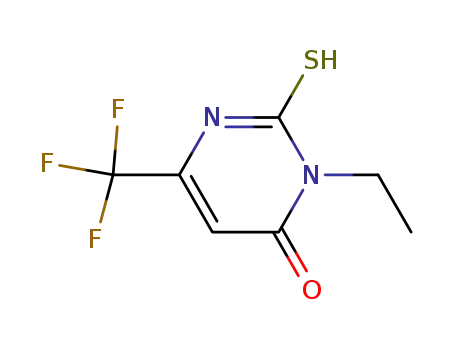 3-ethyl-2-mercapto-6-trifluoromethyl-4-(3H)-pyrimidinone