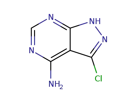 Molecular Structure of 637338-78-4 (3-chloro-1H-pyrazolo[3,4-d]pyriMidin-4-aMine)