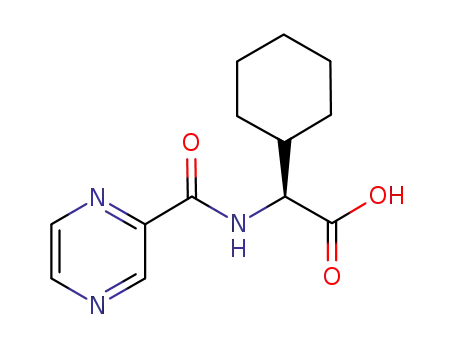 Cyclohexaneacetic acid, a-[(pyrazinylcarbonyl)amino]-, (aS)-
