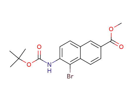 methyl 2-[(tert-butoxycarbonyl)amino]-1-bromo-6-naphthoate