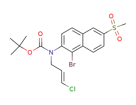tert-butyl 1-bromo-6-(methylsulfonyl)-2-naphthyl(3-chloro-2-propen-1-yl)carbamate