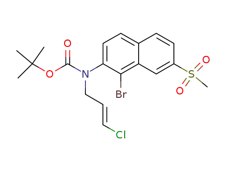 tert-butyl 1-bromo-7-(methylsulfonyl)-2-naphthyl(3-chloro-2-propen-1-yl)carbamate