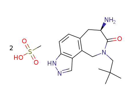 7-(R)-amino-9-(2,2-dimethyl-propyl)-6,7,9,10-tetrahydro-3H-2,3,9-triaza-cyclohepta[e]inden-8-one bismethanesulfonate