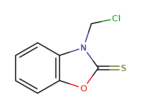 Molecular Structure of 55042-38-1 (2(3H)-Benzoxazolethione, 3-(chloromethyl)-)