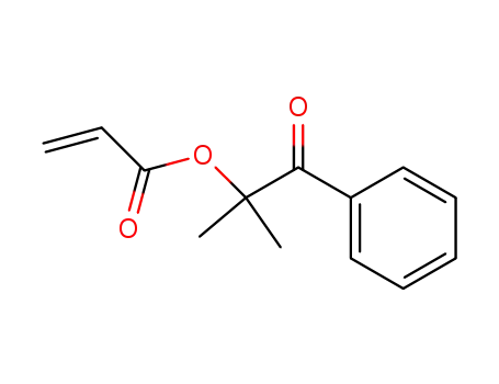 Molecular Structure of 103658-85-1 (2-Propenoic acid, 1,1-dimethyl-2-oxo-2-phenylethyl ester)