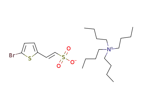 Molecular Structure of 919792-69-1 (1-Butanaminium, N,N,N-tributyl-,
(1E)-2-(5-bromo-2-thienyl)ethenesulfonate (1:1))