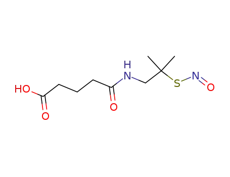 Molecular Structure of 260268-12-0 (Pentanoic acid, 5-[[2-methyl-2-(nitrosothio)propyl]amino]-5-oxo-)