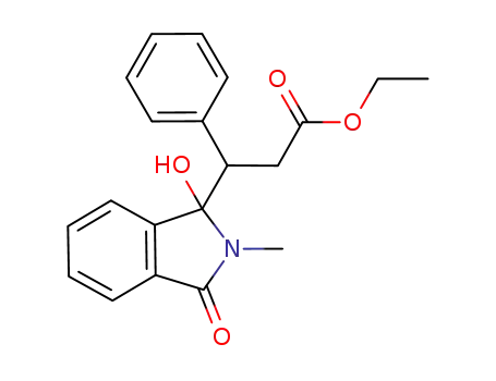 3-(1-hydroxy-2-methyl-3-oxo-2,3-dihydro-1H-isoindol-1-yl)3-phenylpropionic acid ethyl ester