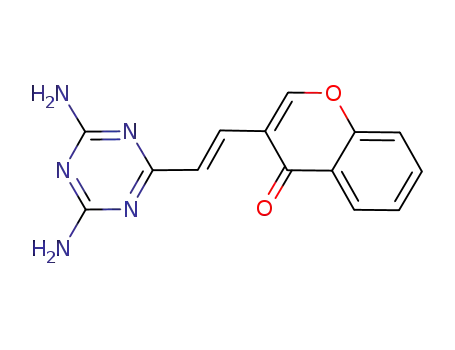 3-[(E)-2-(4,6-diamino-1,3,5-triazin-2-yl)vinyl]-4H-chromen-4-one