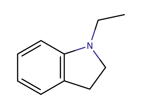 Molecular Structure of 5876-09-5 (1H-Indole, 1-ethyl-2,3-dihydro-)